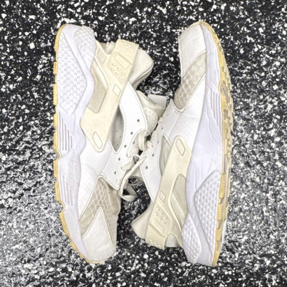 Nike Air Huarache All White Men's Low Top Sneakers 2014 Style 318429-111